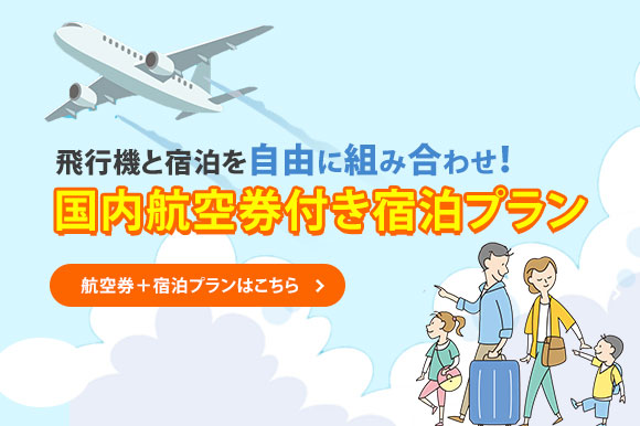 国内航空券付き宿泊プラン